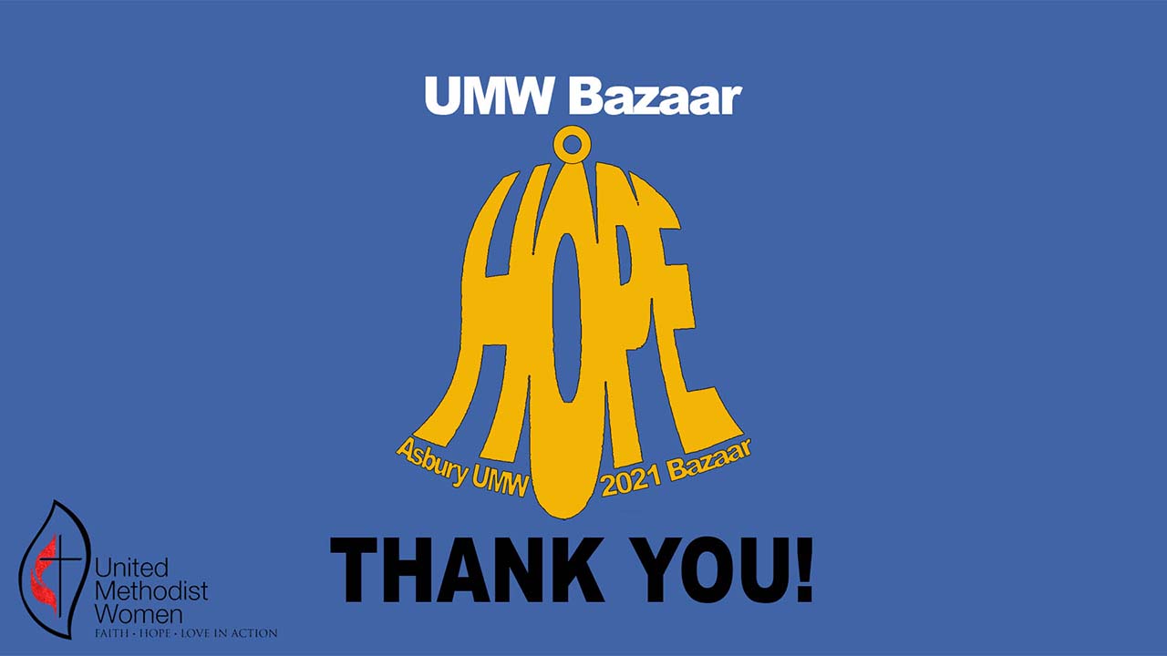 2021 UMW Bazaar: Thank You!