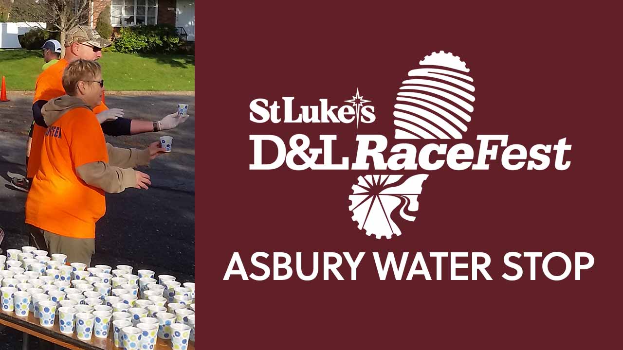 Serve at the Asbury Water Stop (November 10)